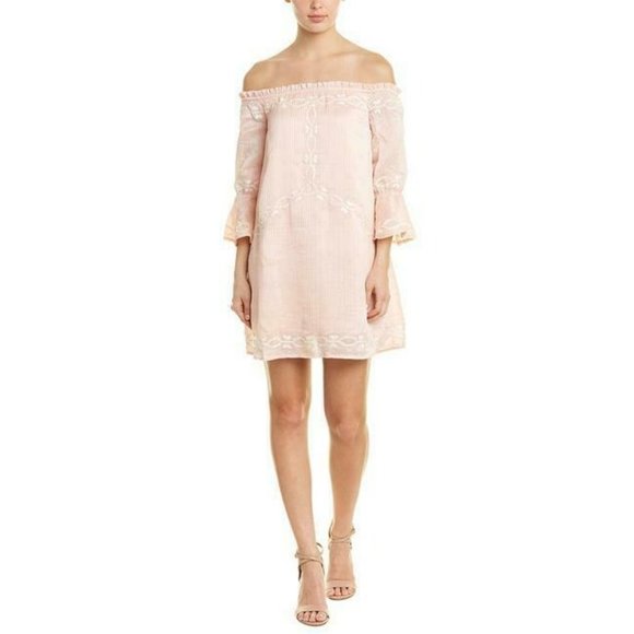 foxiedox Dresses & Skirts - Antrhropologie Foxiedox Soft Pink Off Shoulder XS